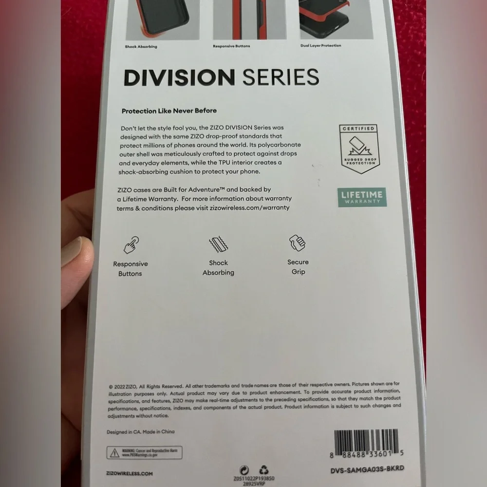 Zizo Lifetime Warranty Division Series Designed for Samsung Galaxy A03